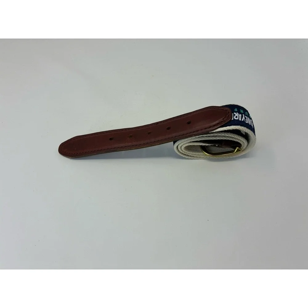 YRI Boneyard Surf Belt Men's 32 Inches Martha's Vineyard Ribbon Leather USA